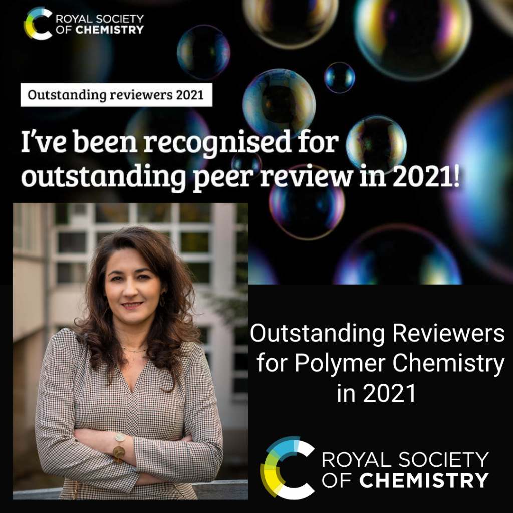 Prof. Ortyl as one of Outstanding Reviewers of Polymer Chemistry